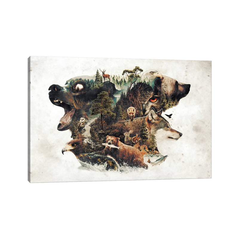 Predators And Prey by Barrett Biggers - Wrapped Canvas Print, 20.32 cm H x 30.48 cm W