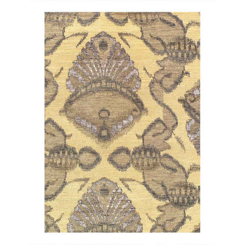 Fine Hand knotted Ikat rug 8'11'' X 12'2''