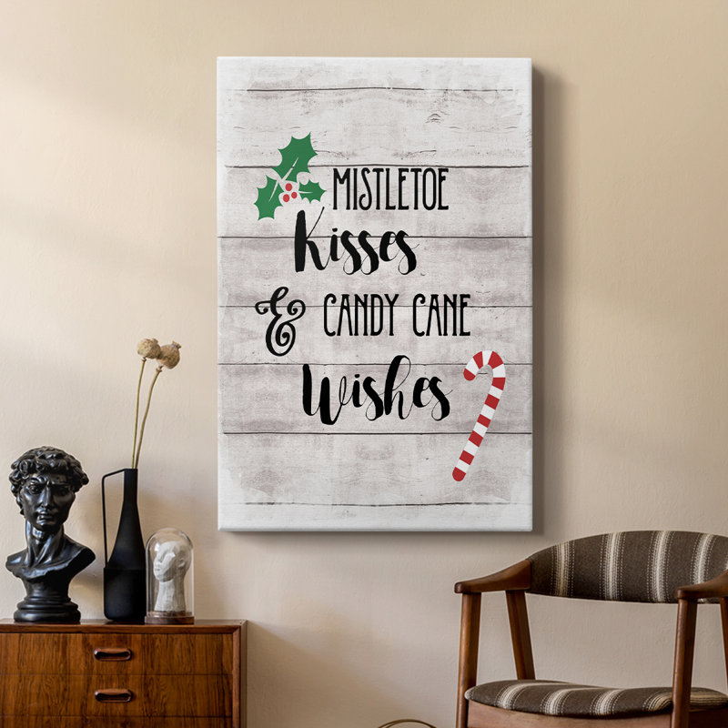 Mistletoe and Candy Cane - galerie sur mesure, H 27 po x l 18 po