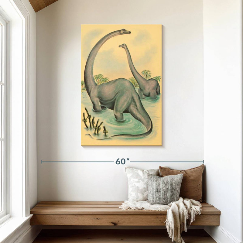 Brampt Jurassic Brontosaurus, 45" H x 30" W
