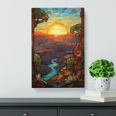 Grand Canyon Nouveau - Wrapped Canvas