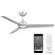 54" Mocha 3 - Blade Outdoor/Indoor Smart Propeller Ceiling Fan with Remote Control Included