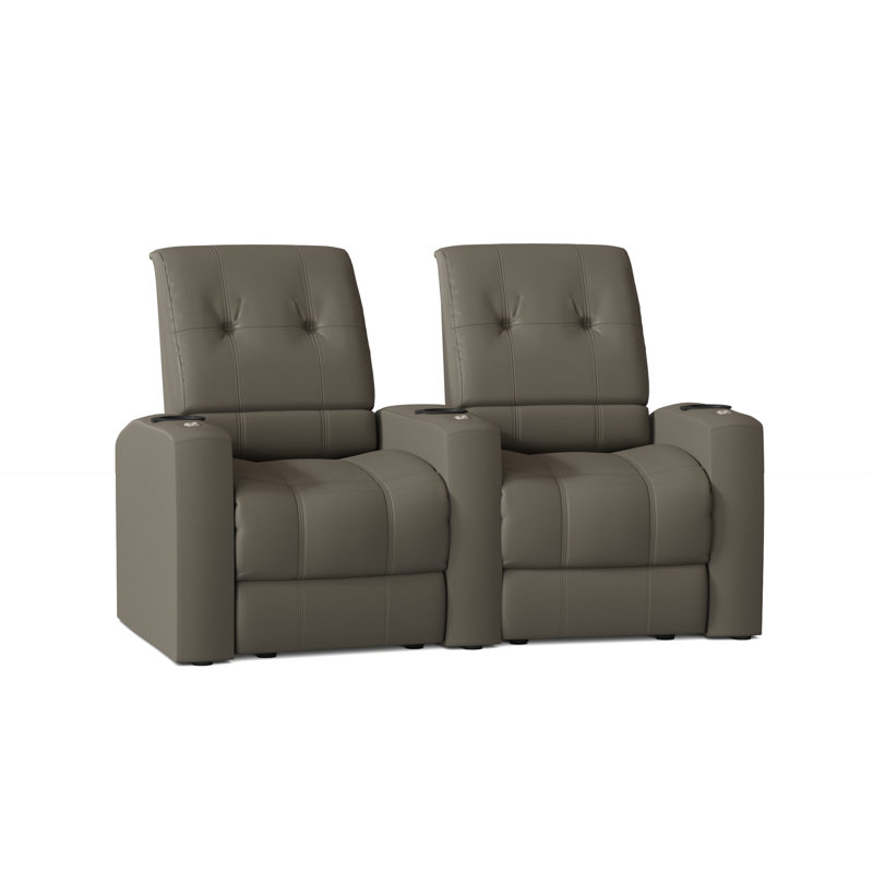 Siège de cinéma 71 po avec porte-gobelet Chrysander, Fumée luxueuse, Manuel