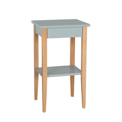 Divanique 40cm W Solid Wood Bedside Table