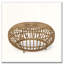 Table basse en faux rotin