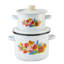 Pot en acier avec couvercle Spring Bouquet-108590965