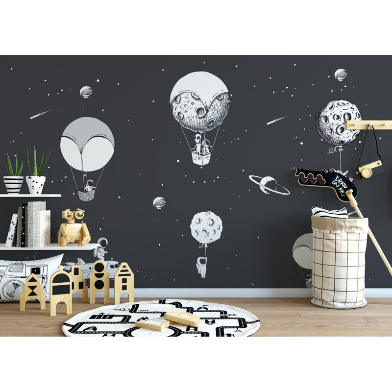 Papier peint amovible astronaute, L 9 po x l 15 po