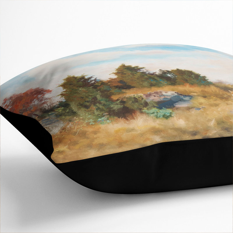 Fox in Autumn Scatter Cushion, Black, 55cm H x 55cm W x 20cm D