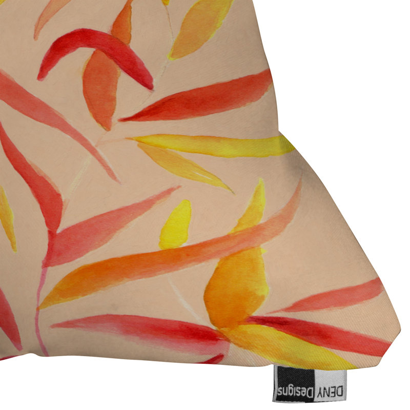 Coussin décoratif à feuilles d’automne, 18 po x 18 po