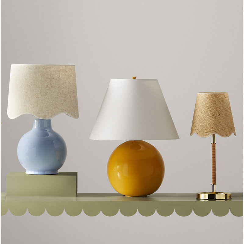 Parsley Ceramic Table Lamp, Yellow