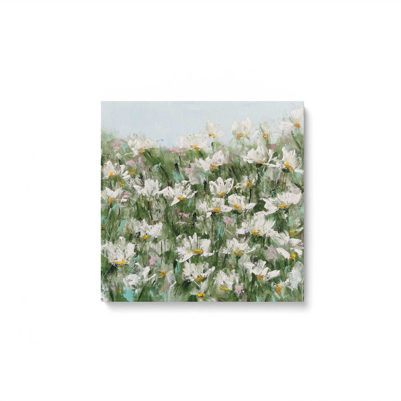 «Field of Wild Daisies», reproduction sur toile , H 12 po x l 12 po x P 1,25 po, Toile tendue