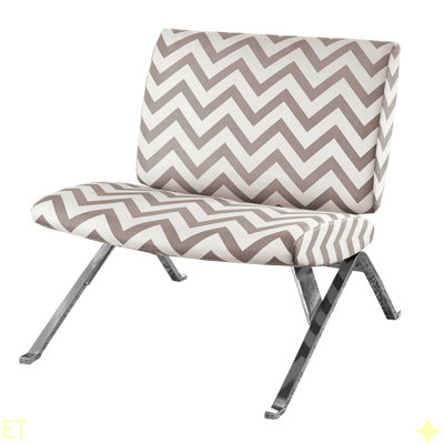 Chaise d'appoint, sans accoudoirs, tissu, salon, chambre à coucher, tissu, métal chromé, contemporain, moderne