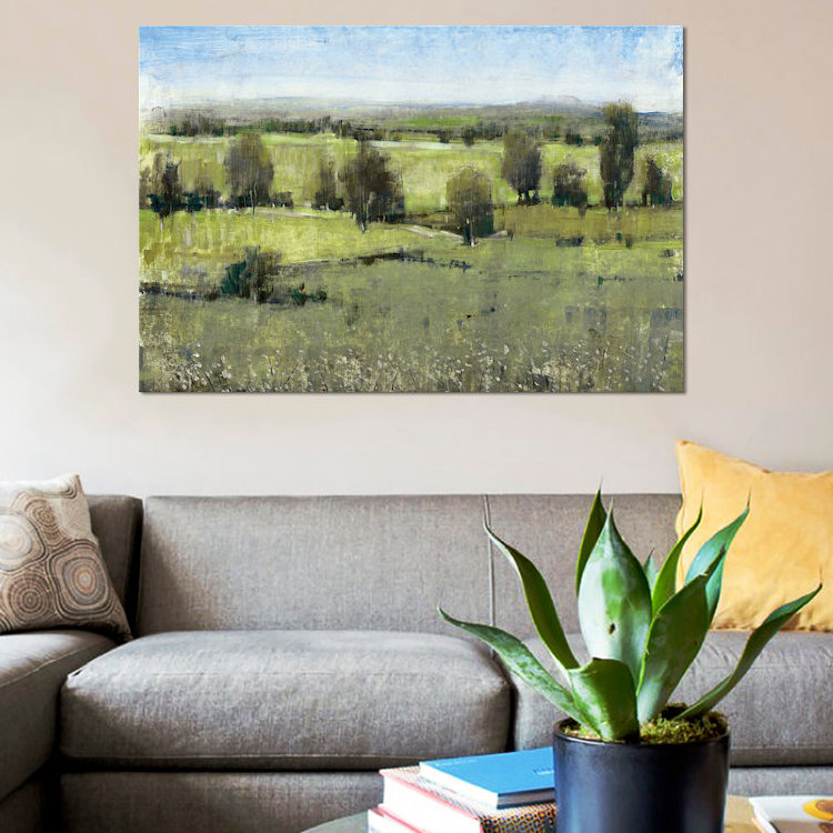 « matinée horizon i », impression sur toile, H 26 po x l 40 po x P 1,5 po, Toile tendue, Pas de tapis