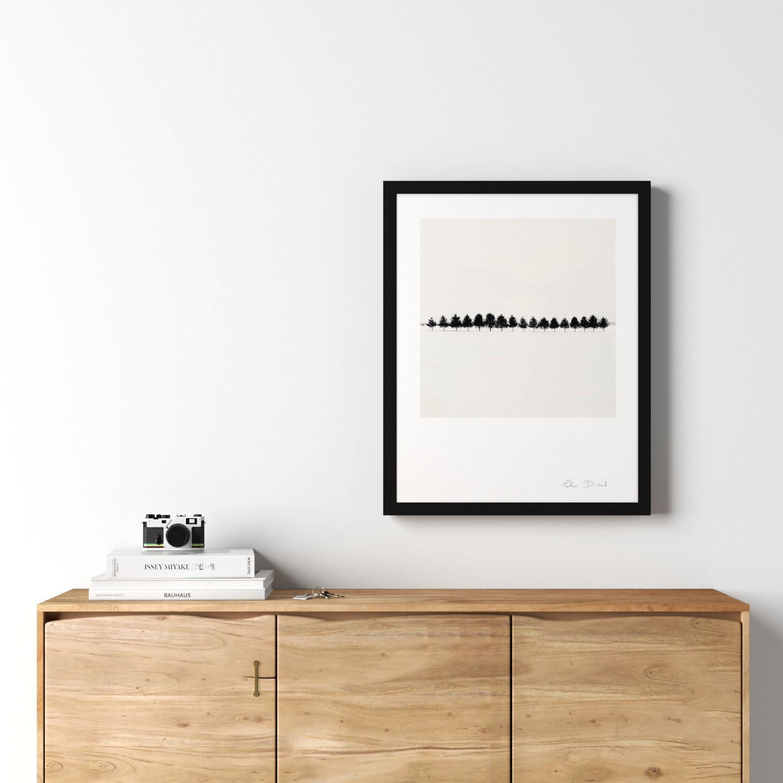 Seventeen Trees by Peter Dušek, Black, 30" H x 24" W x 1.25" D