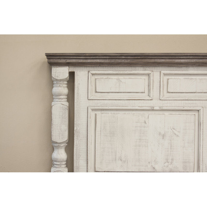 Stone Solid Wood Standard Bed