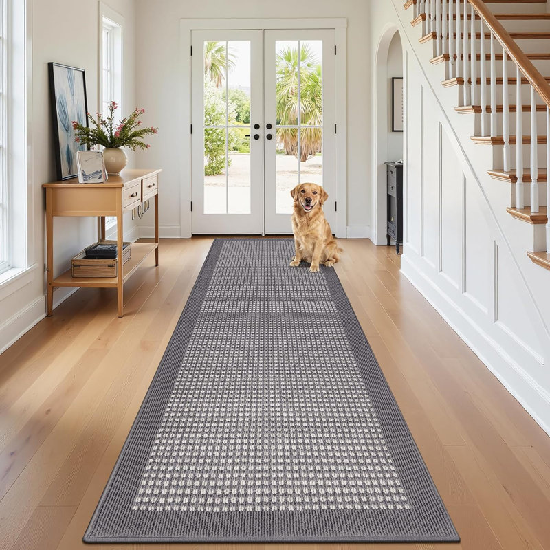 Area Rug, Gray, Runner 2'8" x 10'
