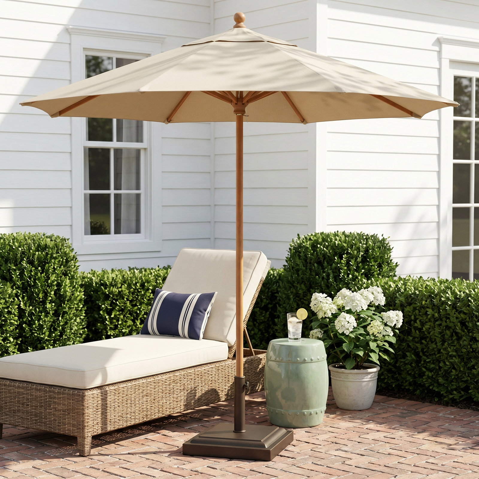 Darlington 11' Umbrella, Antique Beige