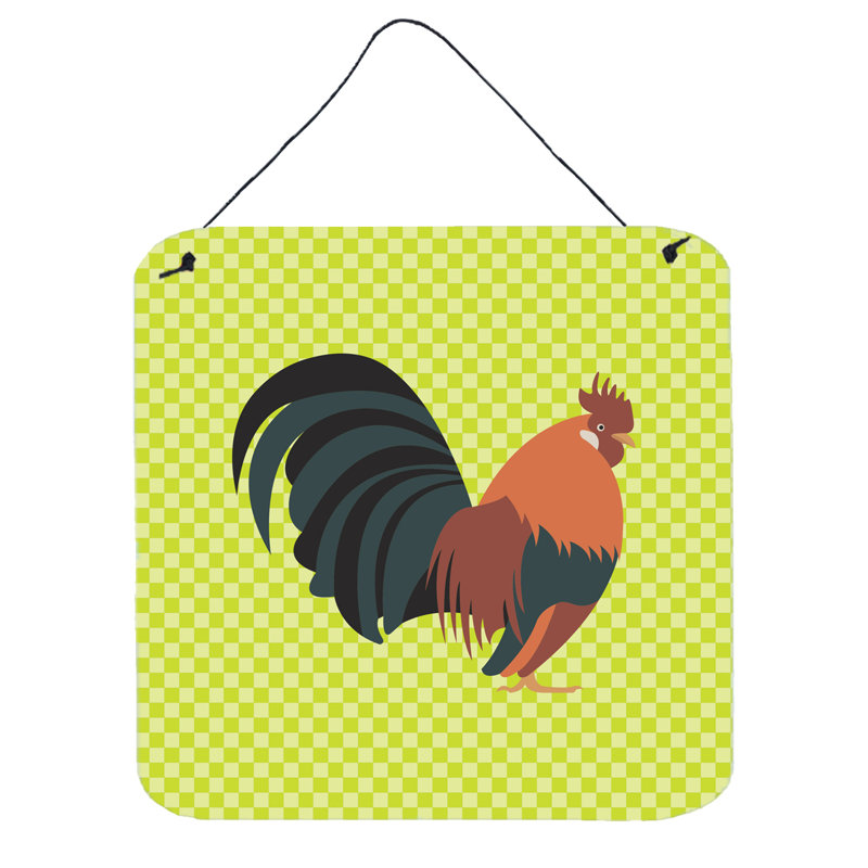 Décoration murale néerlandais bantam à poulet, Vert