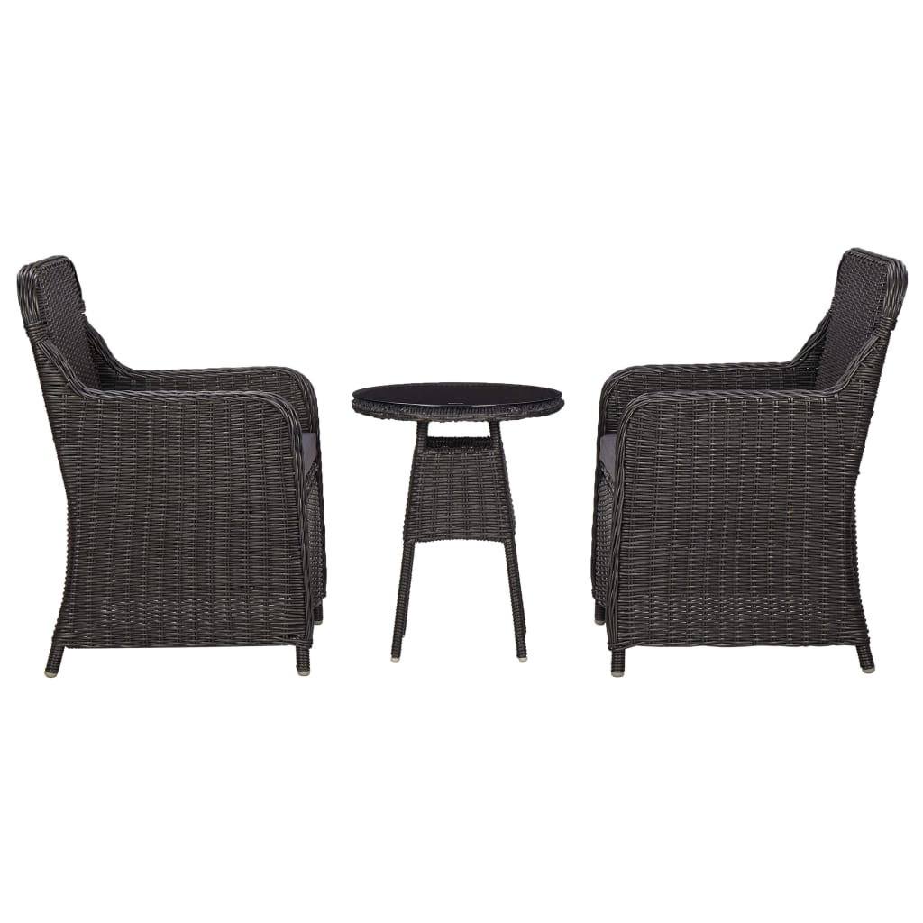 2-Sitzer Lounge-Set Lissie aus Rattan mit Polster