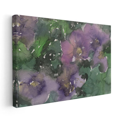 Langage des violettes I - reproduction d'art sur toile