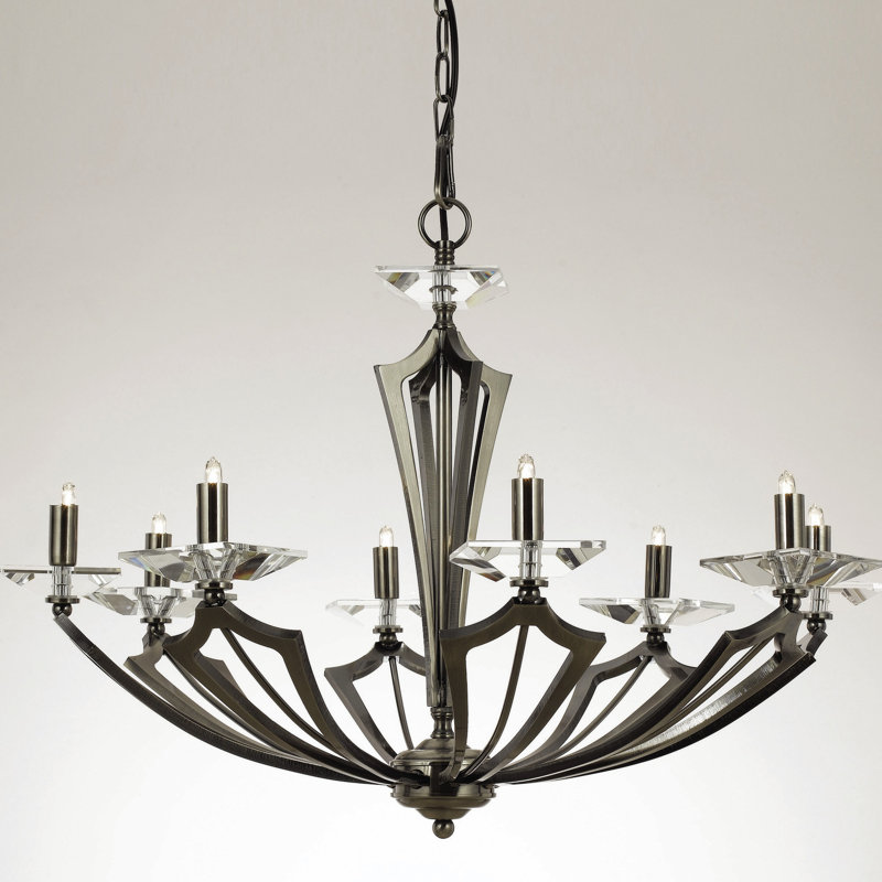 Hillsboro 8 - Light Candle Style Chandelier