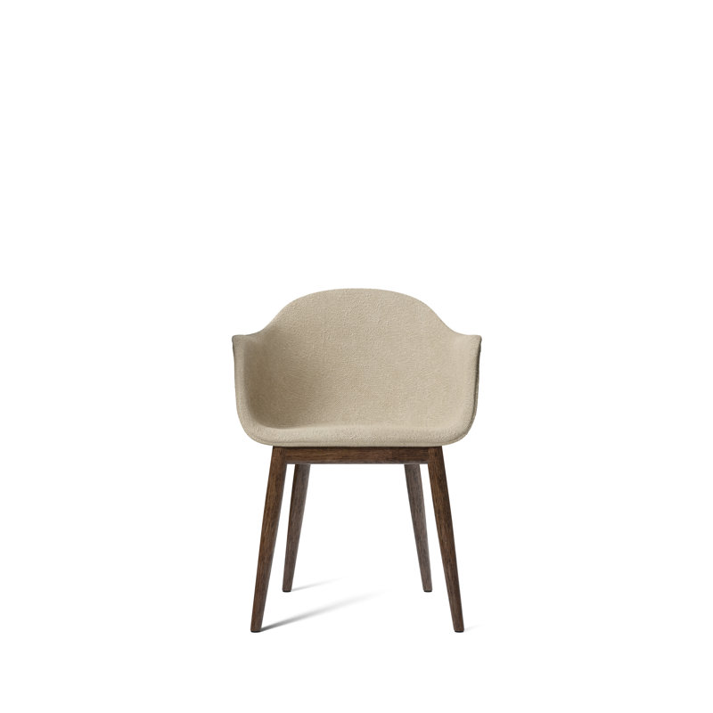 Harbour Upholstered Arm Chair, Dark Stained Oak, Fiord 2 961 Wool