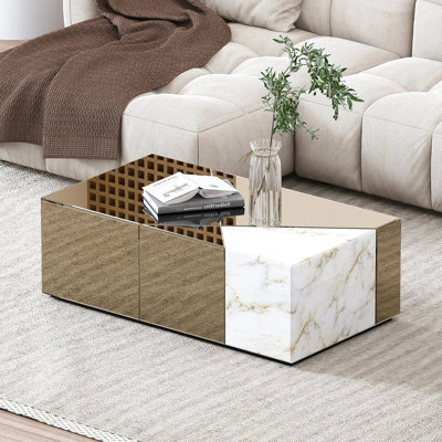 Table basse en verre 39,4 po Benley