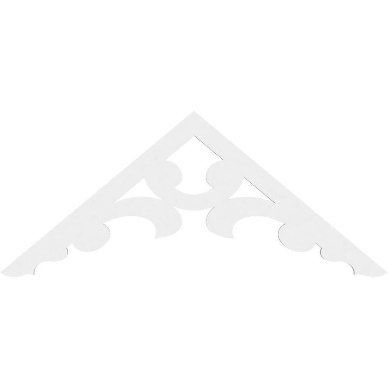 Gable en PVC de qualité architecturale Vienna, 60 po x 25 po x 1 po, 10 / 12, Uréthane