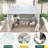 10 Ft. W x 10 Ft. D Aluminum Storage Pergola