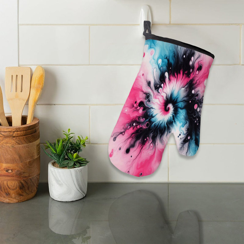 Sergé de coton bleu marine Tie-Dye