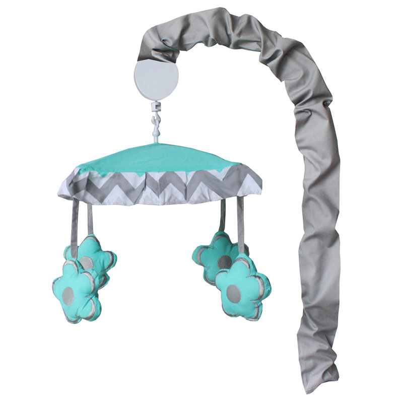 Ensemble de literie 9 pièces pour lit de bébé Slavens, Turquoise