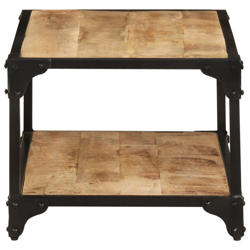 Frame Single Coffee Table with Storage, Light Brown