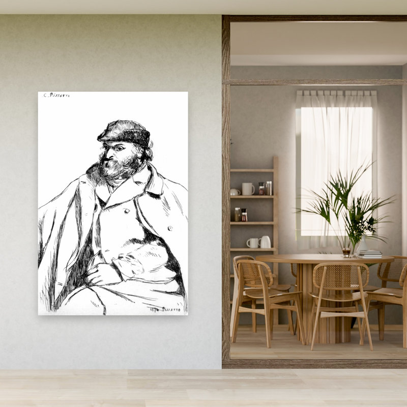 Portrait Of Cezanne, 1874 Abstract Contemporary Wall Art Print - Print, 152.4cm H x 101.6cm W