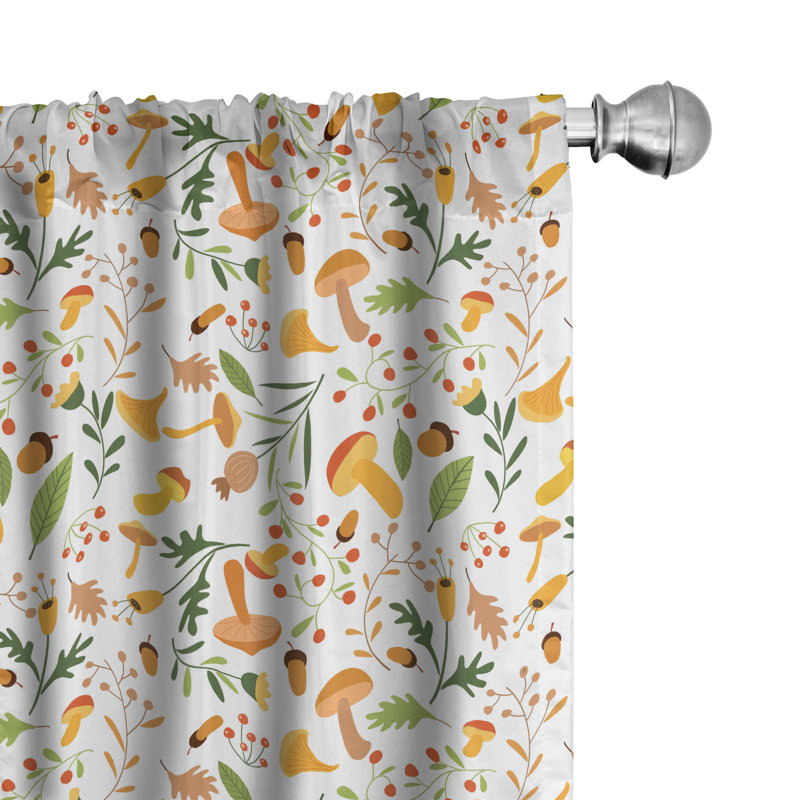 Paire de rideaux semi-transparents avec passe-tringle Acorn, 28 po x 95 po