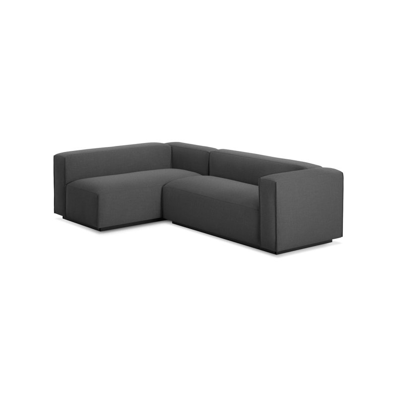 Cleon Modular Sectional, Maharam Meld in Panda, Left Hand Facing