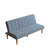 Bergen 66" Upholstered Convertible Futon Sofa-2026057076