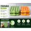2 Pack Silicone Ice Cube Trays with Lids, Spill-Proof Stackable Freezer Design, Sturdy Reusable Ice Trays, 20 Cubes Per Tray, Honey Shade
