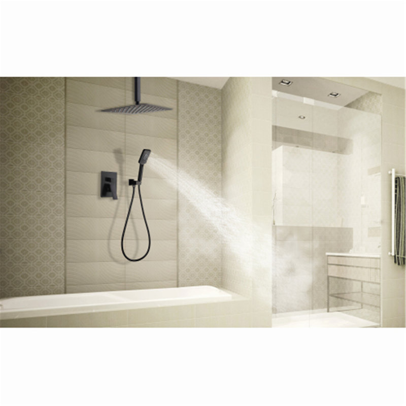 Système de douche complet, Noir