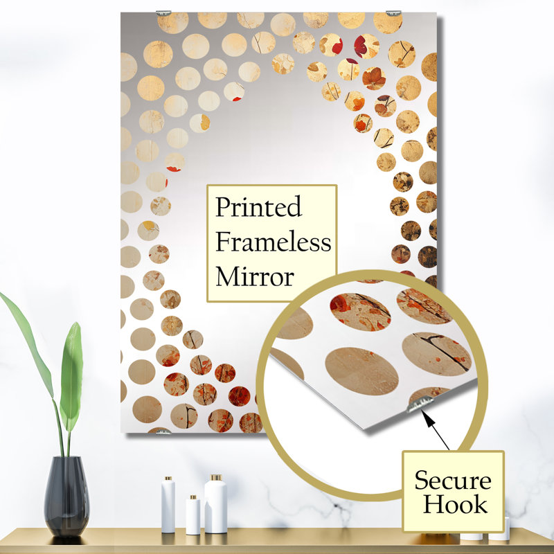 Erving - Miroir mural abstrait Botanicals MIR136432, 40 po x 30 po, Erving - Botanicals abstraits