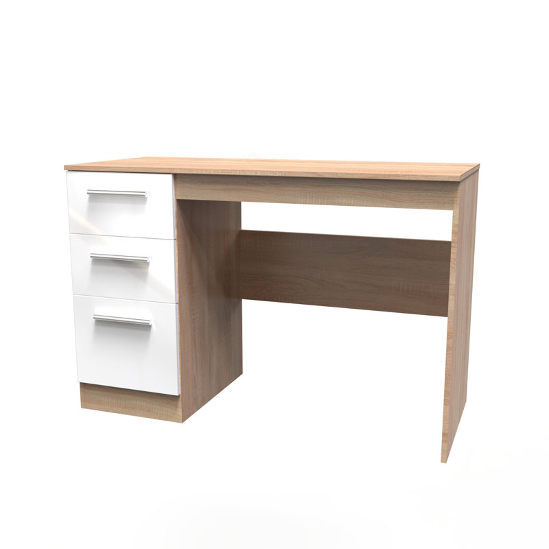 Fully Assembled Chesler Desk, Bardolino/White