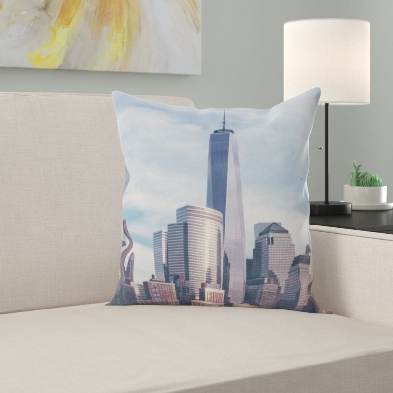 Housse et insert de coussin carré World Trade Center