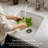 Houzer Platus 20 in Fireclay Undermount Square Bar Sink with Strainer and Grid-102751650