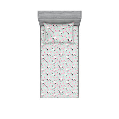 Ambesonne Fitted Sheet & Shams