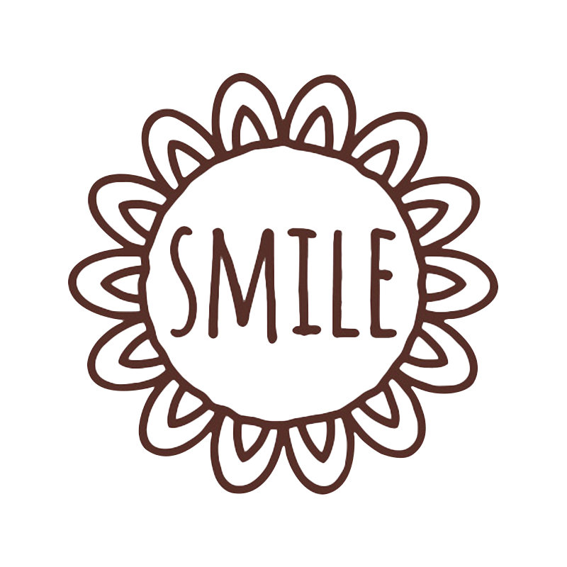 Plants & Flowers Wall Decal, Brown