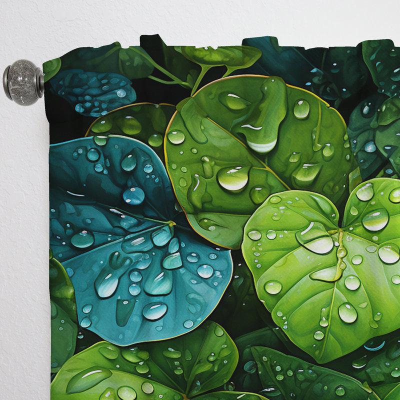 Delroy Green Delimar Charm - Rideau Jungle - Velours obscurcissant - 1 panneau, L 52 po x L 120 po
