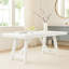 Table de salle à manger Reddy, plateau rectangulaire de 72 pouces, base à structure en A, chêne blanc