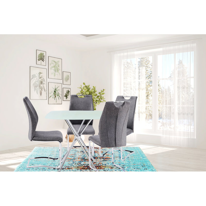 Chaise de salle à manger solide et élégante de style contemporain avec construction durable