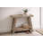 26" Reclaimed Wood A-Frame Side Table | Narrow Rustic End Table