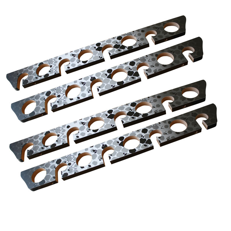 White 8 Rod Wall/Ceiling Rack - 2 Pack, Gray
