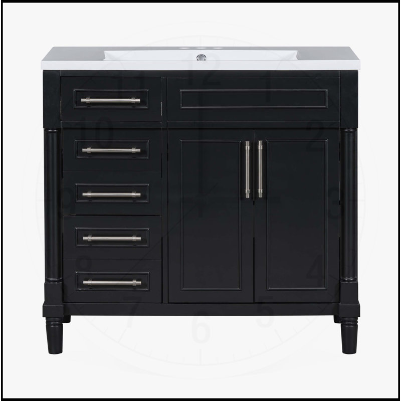 Meuble-lavabo 36 po avec lavabo en résine